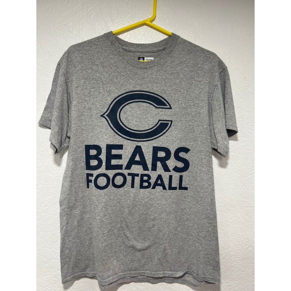 NFL Team Apparel Chicago Bears Football T-Shirt Mens Medium Gray Heather Navy C